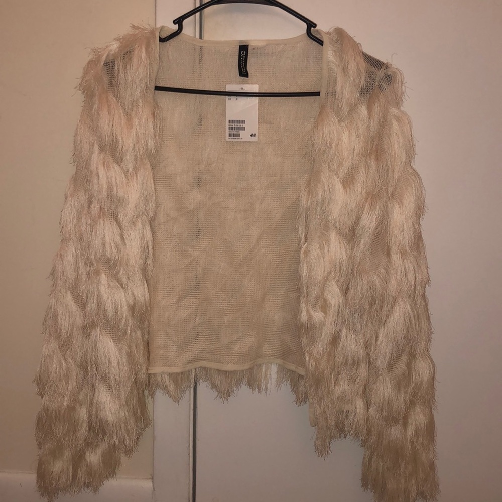 H&M fuzzy sweater